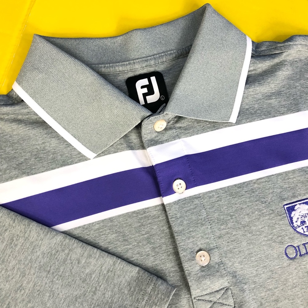 FOOTJOY Mens Golf Polo Shirt Size L 1739 Oil Field